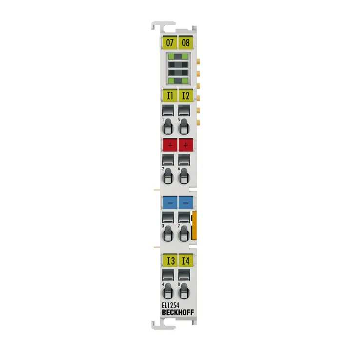 EL1254 | Beckhoff | Клемма EtherCAT, 4-канальный цифровой вход, 24 V DC, 1 µs, метка времени