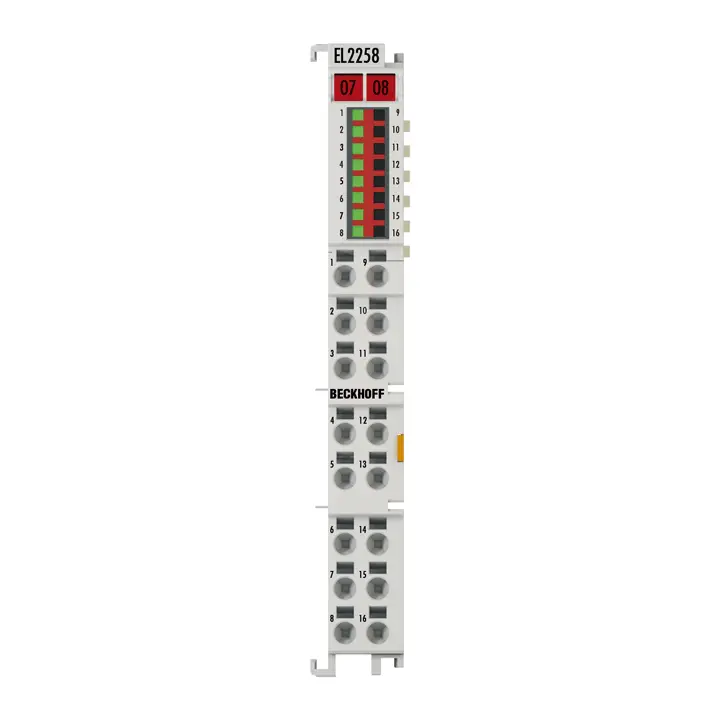EL2258 | Beckhoff | Клемма EtherCAT, 8-канальный цифровой выход, 24 V DC, 0.5 A, multi-timestamp