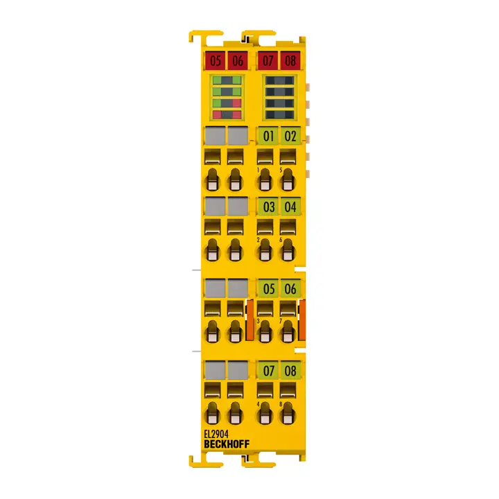 EL2904 | Beckhoff | EtherCAT Terminal, 4-канальный цифровой выход, 24 В DC, 0,5 А, TwinSAFE