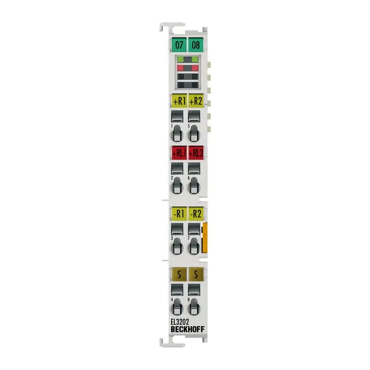 EL3202 | Beckhoff | EtherCAT Terminal, 2-канальный аналоговый вход, температура, RTD (Pt100), 16 бит