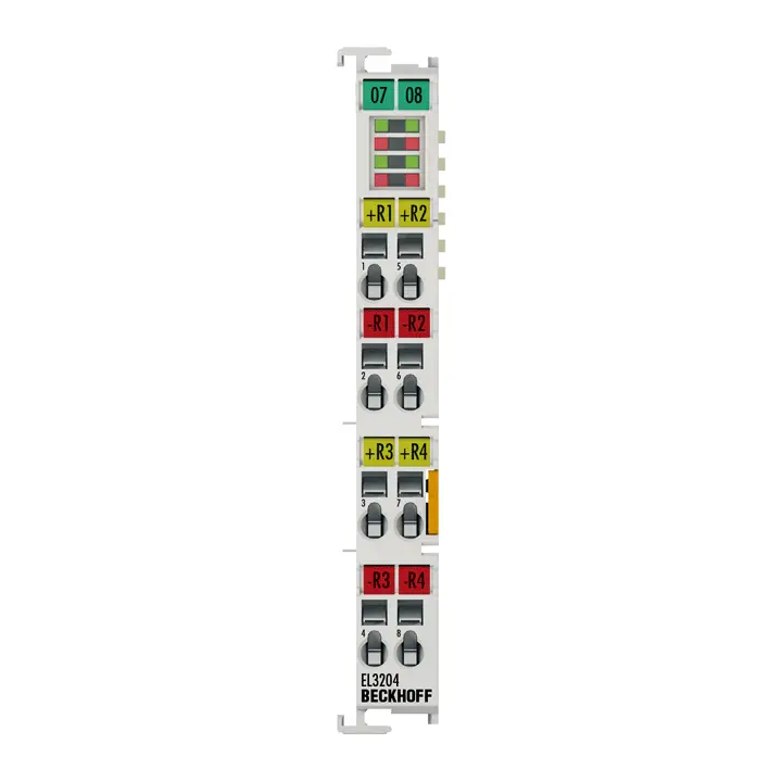 EL3204 | Beckhoff | EtherCAT Terminal, 4-канальный аналоговый вход, температура, RTD (Pt100), 16 бит