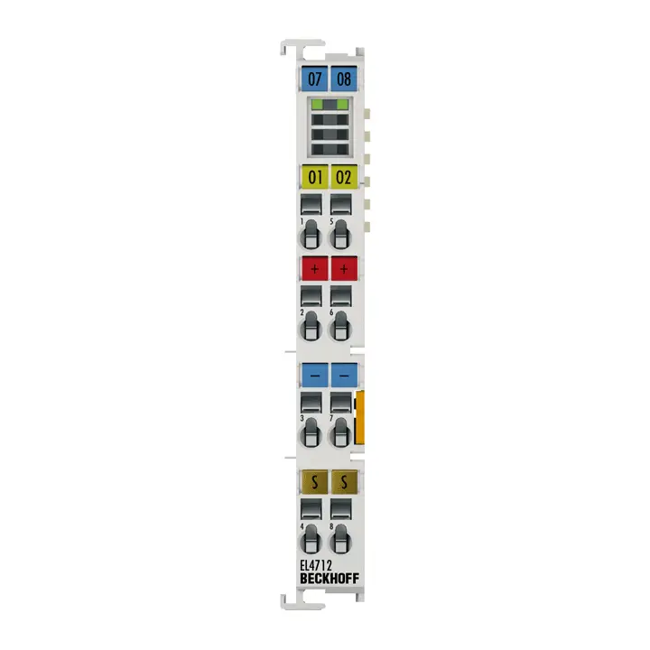 EL4712 | Beckhoff | Клемма EtherCAT, 2-канальный аналоговый выход, ток, 0…20 mA, 16 bit, oversampling