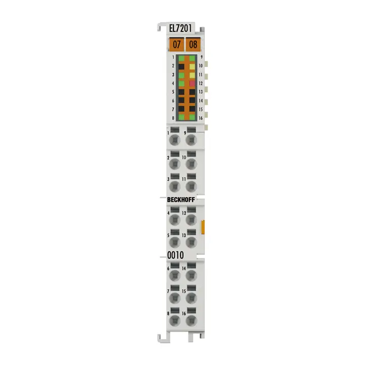 EL7201-0010 | Beckhoff | EtherCAT клемма, 1-канальный интерфейс движения, серводвигатель, 48 В пост. тока, 2,8 А, OCT