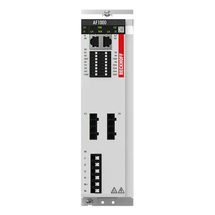 AF1222-3000-0000 | Beckhoff | Экономичный преобразователь частоты, трехфазный, двухосевой модуль, 2.2 kWNew