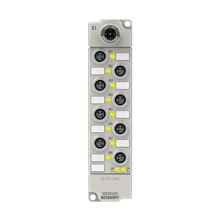 ERI2338-0001 | Beckhoff | IO-Link box, 8-канальный цифровой комбинированный, 24 В DC, настраиваемый, 0,5 А, M8, корпус из литого под давлением цинка