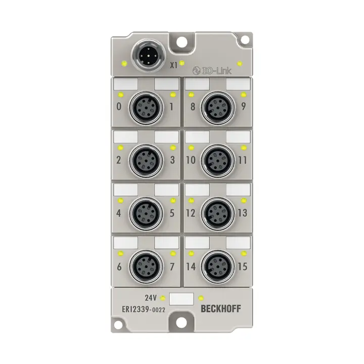 ERI2339-0022 | Beckhoff | IO-Link-блок, 16-канальный цифровой комбинированный, 24 В DC, настраиваемый, 0,5 А, M12, литой цинковый корпус