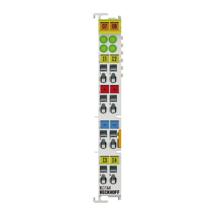 KL1164 | Beckhoff | Bus Terminal, 4-канальный цифровой вход, 24 V DC, 0,2 мс, коммутация по положительному потенциалу/земле